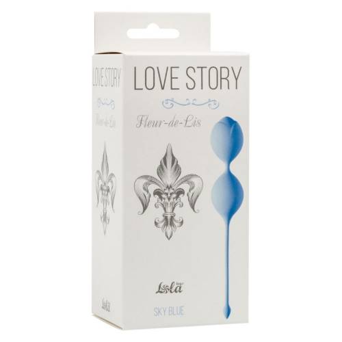 Вагинальные шарики Love Story Fleur-de-lis Sky Blue