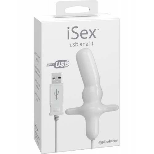 Анальный вибратор iSex (USB-зарядка)