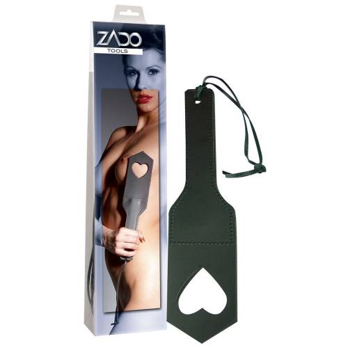 Шлепалка BDSM ZADO Leder Herzpaddel