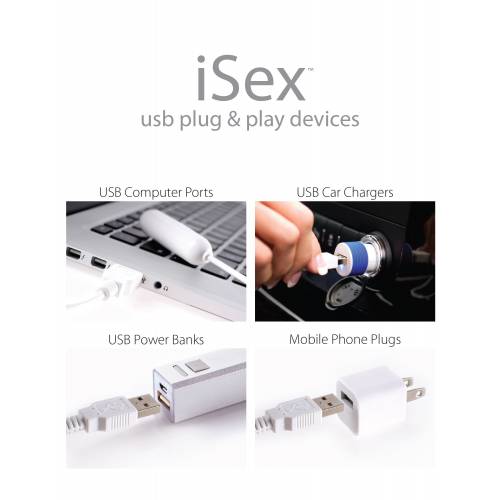 Анальный вибратор iSex (USB-зарядка)