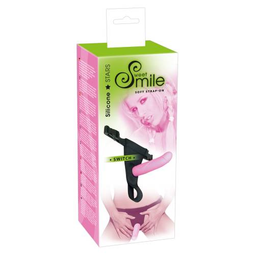 Страпон SMILE Silicone розовый