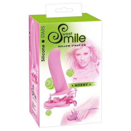 Страпон Smile Horny розовый