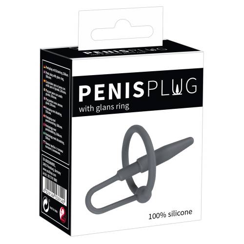 Стимулятор для уретры с кольцом для головки Penis Plug