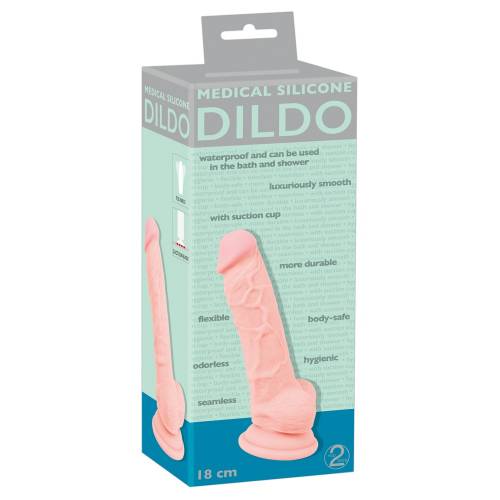 Фаллоимитатор реалистик Medical Silicone Dildo 18см