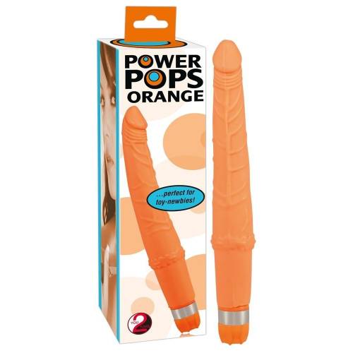 Вибратор анальный Power Pops оранжевый