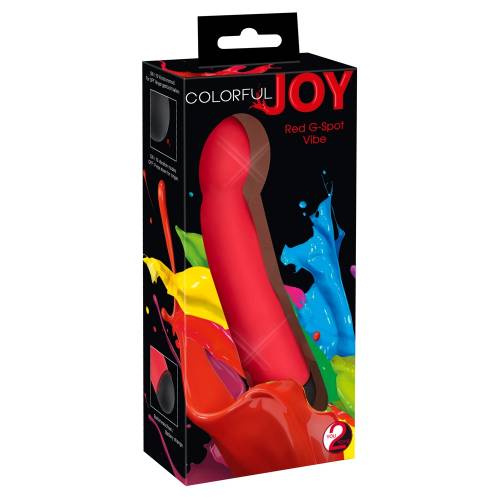 Вибратор для G-точки Joy Colorful красный