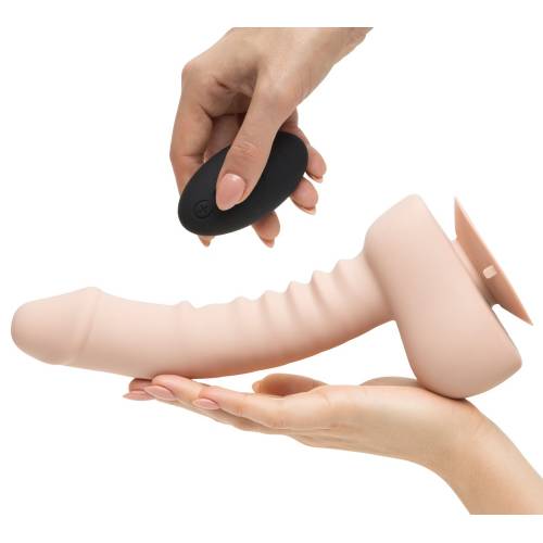 Вибратор UPRIZE Realistic Dildo 8" розовый