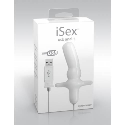 Анальный вибратор iSex (USB-зарядка)