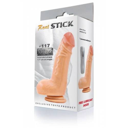 Вибратор RealStick #117 телесный 19 см 7 режимов вибрации