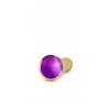 Анальная пробка 4.9" R10 RICH Gold/Purple Sapphire