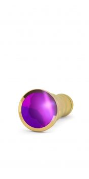 Анальная пробка 4.9" R10 RICH Gold/Purple Sapphire