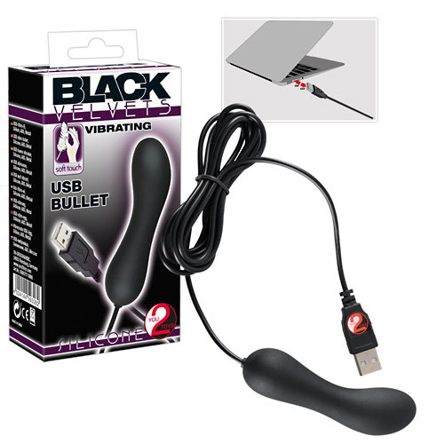 Вибропуля на USB-кабеле Black Velvets