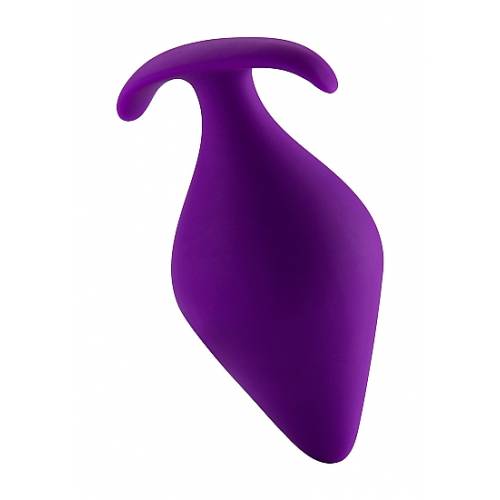 Анальная пробка Butt Plug with Handle Small Purple