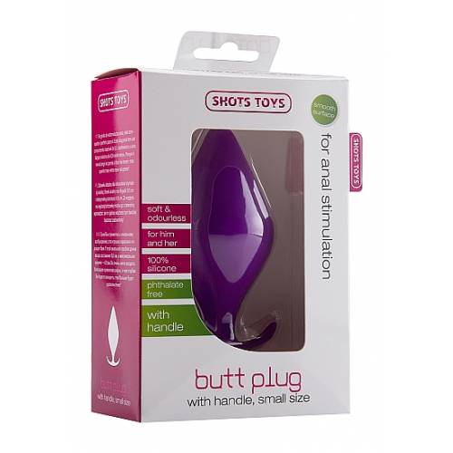 Анальная пробка Butt Plug with Handle Small Purple