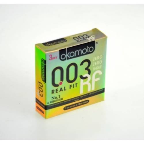 Презервативы OKAMOTO Real Fit №3 Супер тонкие, без накопителя