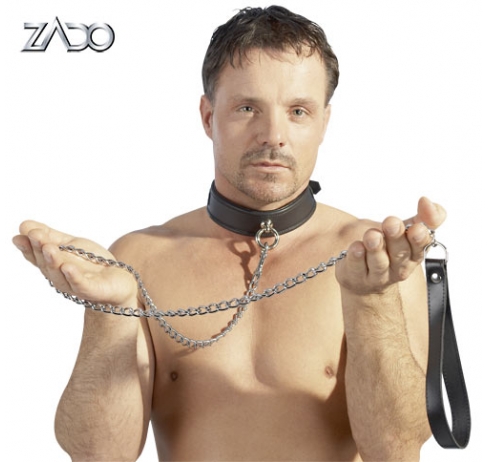 BDSM Привязь кожаная ZADO Leather Leash