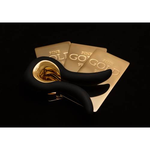 Красивый вибратор Gvibe Mini Gold, с покрытием золотом