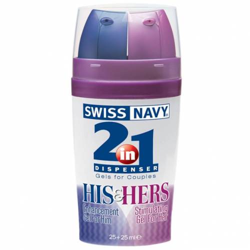 Возбуждающее средство Swiss Navy 2В1 His And Hers для него и для нее с двумя дозаторами 2х25мл