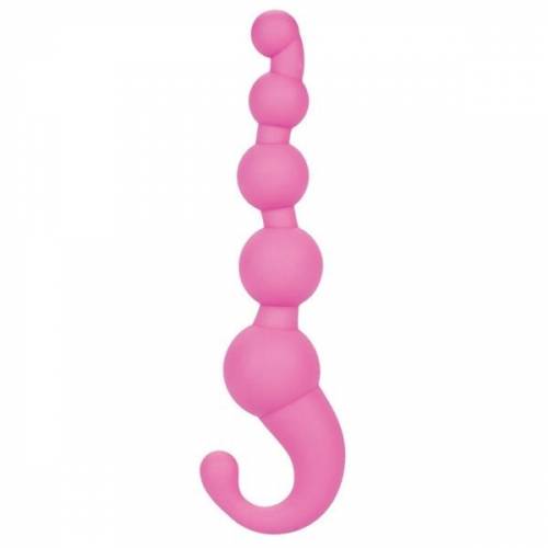 Упругая цепочка L'amur Silicone Beaded Probe Pink