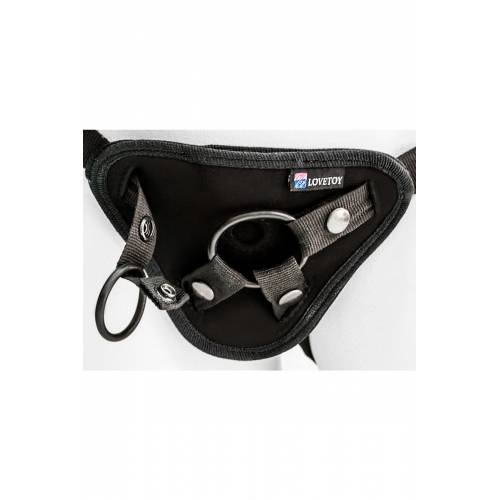 СТРАПОН НА КРЕПЛЕНИИ LOVETOY UNI STRAP 7'' HARNESS BEST OF AL С ВИБРАЦИЕЙ