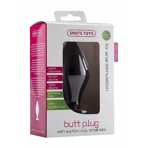 Анальная пробка Butt Plug with Suction Cup Small Black