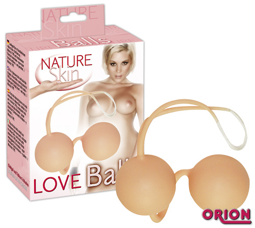 Шарики вагинальные Nature Skin Colours Loveballs (телесные)