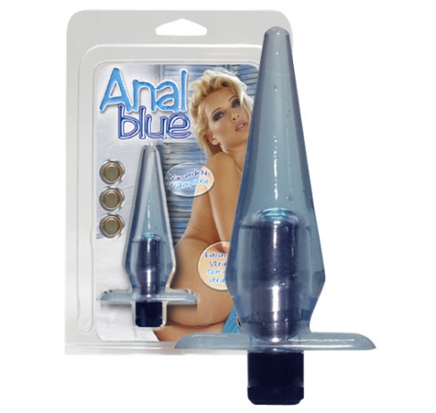 Втулка анальная с вибрацией ANAL BLUE