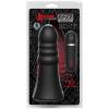 Анальная пробка с вибрацией Kink Vibrating Silicone Butt Plug Ridged 8