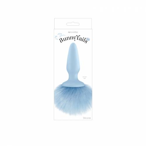 Анальная пробка с голубым заячьим хвостиком Bunny Tails Blue