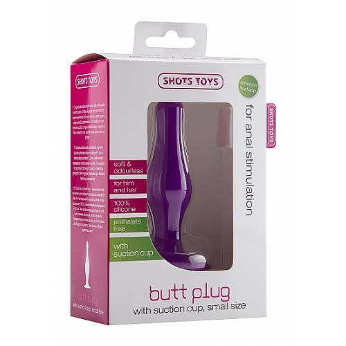 Анальная пробка Butt Plug with Suction Cup Smalll Purple