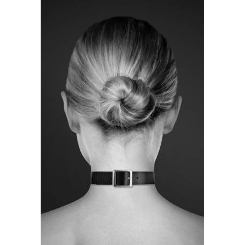 Чокер с кольцом черный COLLIER FETISH NOIR