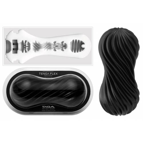 Мастурбатор TENGA FLEX Rocky Black