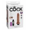 Фаллоимитатор с функцией эякуляции загорелый King Cock 6 Squirting Cock Tan