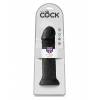 Фаллоимитатор-гигант на присоске черный King Cock 11 Cock Black