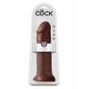 Фаллоимитатор-гигант на присоске коричневый King Cock 12 Cock Brown