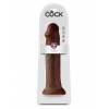 Фаллоимитатор-гигант на присоске коричневый King Cock 14 Cock Brown