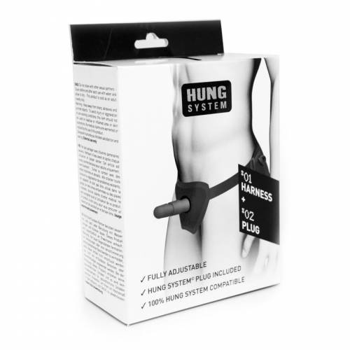 Страпон-система Hung с ремнями из неопрена HUNG System Harness + Insert, Neoprene Harness