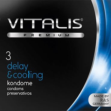 Презервативы с охлаждающим эффектом VITALIS №3 Delay&cooling