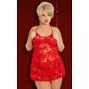 Комбинация Amanda красная-XXL