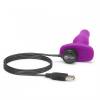 Анальная вибровтулка Novice Plug Fuchsia b-vibe, c римминг эффектом