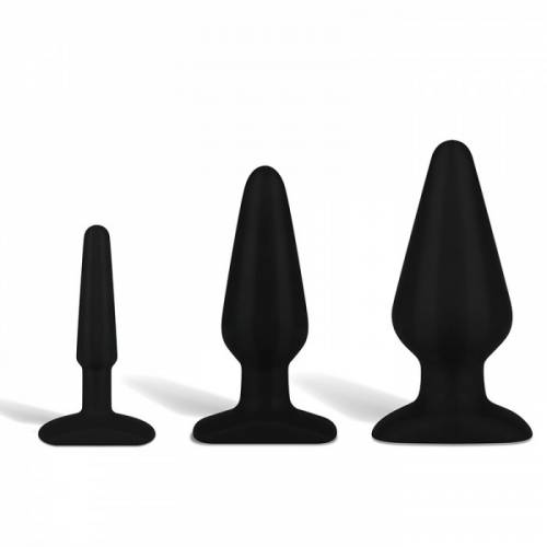 Набор анальных втулок Hustler Anal Training Kit, черный
