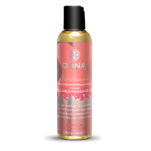 Вкусовое массажное масло DONA Kissable Massage Oil Vanilla Buttercream 125 мл