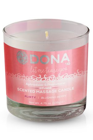 Массажная свеча DONA Scented Massage Candle Flirty Aroma: Blushing Berry 135 г