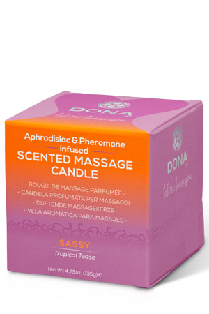 Массажная свеча DONA Scented Massage Candle Sassy Aroma: Tropical Tease 135 г