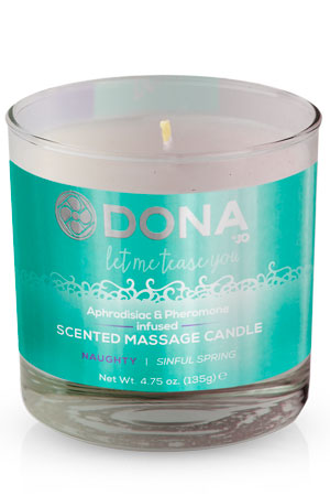 Массажная свеча DONA Scented Massage Candle Naughty Aroma: Sinful Spring 135 г