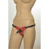 Трусики Kanikule Leather Strap-on Harness vac-u-lock Anatomic Thong красный