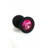 Анальная пробка из силикона dark pink