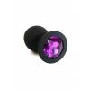 Анальная пробка из силикона dark purple