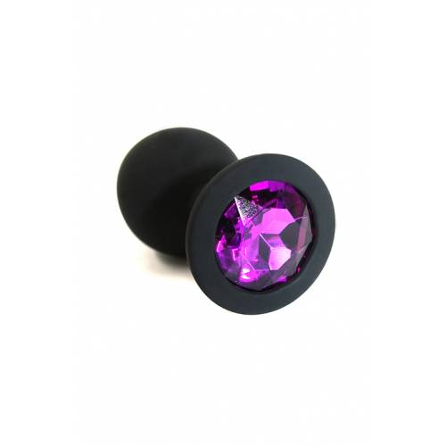 Анальная пробка из силикона dark purple
