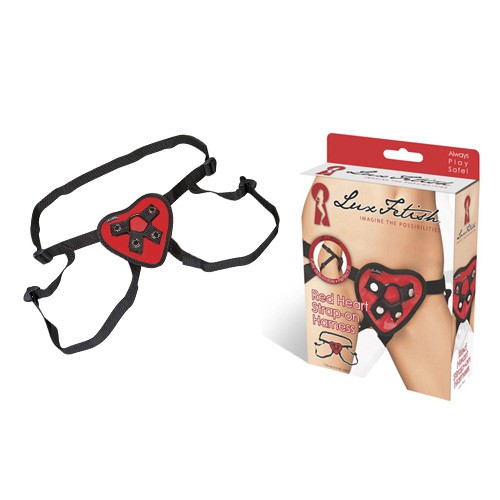 Трусики для страпона Red Heart Strap-on Harness, красные